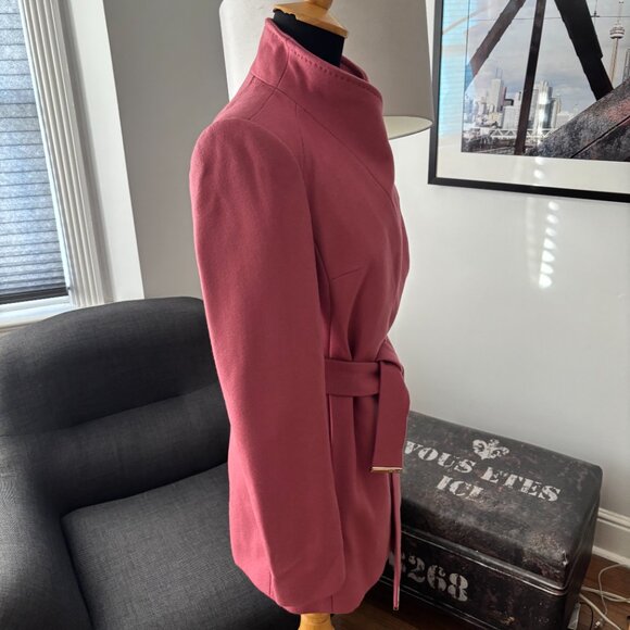 NWT Ted Baker London ROSESS Coat, Ted Size 0 (small) rose pink colour - Picture 13 of 14